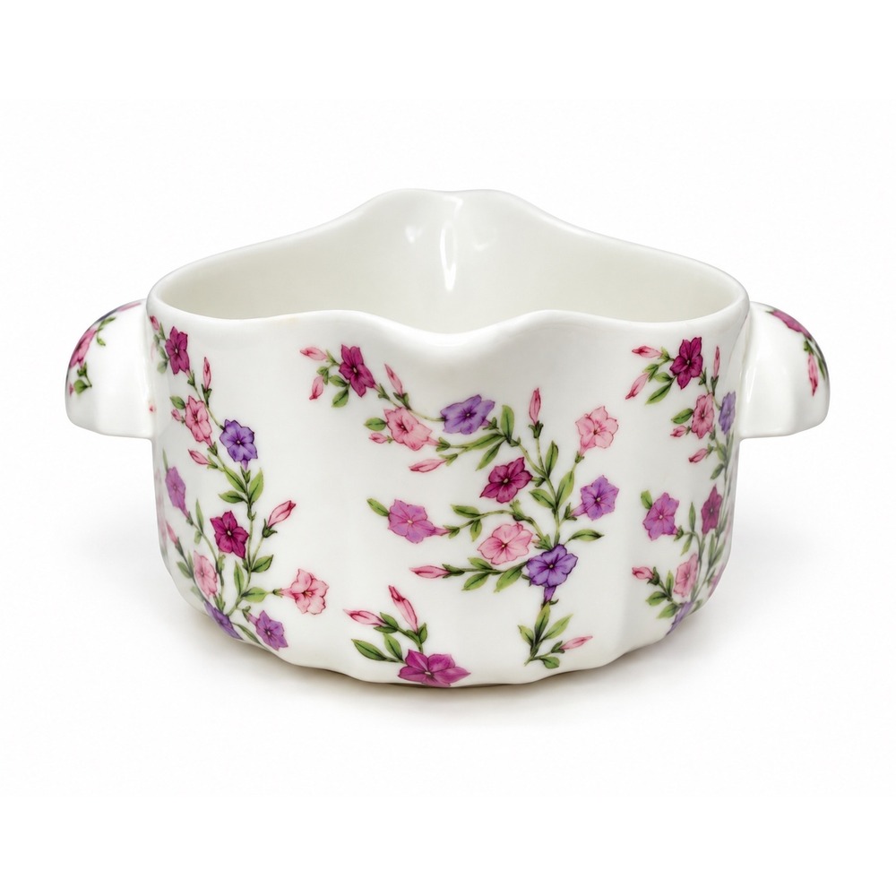 W.S.George Bolero 112A Floral Double Spout  Bowl Gravy Boat Vintage Ceramic